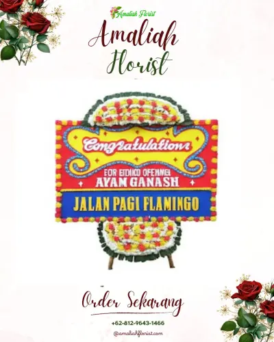 Bunga Papan Congratulation di Kecepit